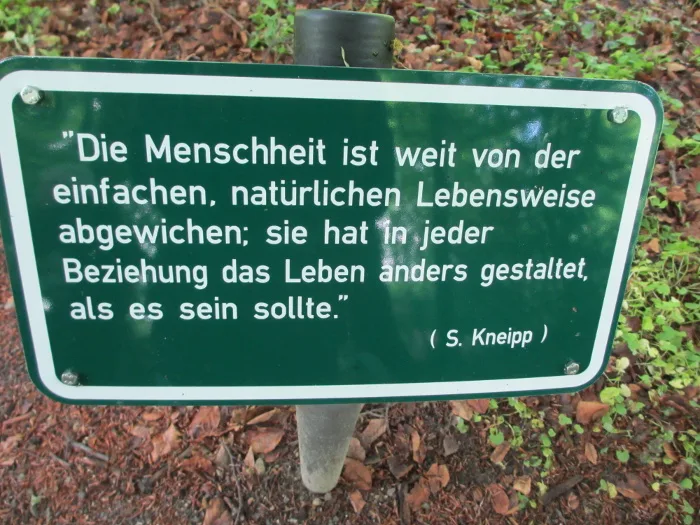 Zitat zur Lebensweise am Zitatenweg